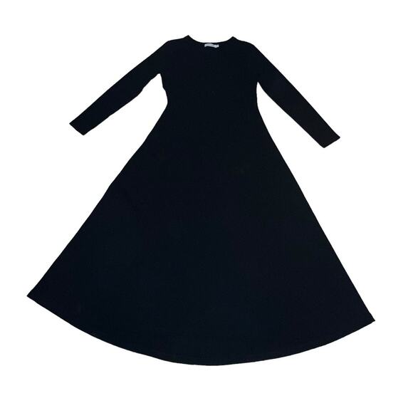 Christy Dawn Bowie Maxi Dress Noir Black Long Sleeve Women Large - Picture 2 of 8